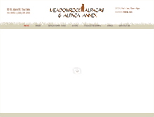 Tablet Screenshot of meadowrockalpacas.com